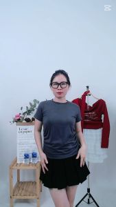 Áo thun nữ SAM CLO ngắn tay cổ tròn form dáng rộng chất thun cotton mềm mịn co giãn SƯỜN NHÚN