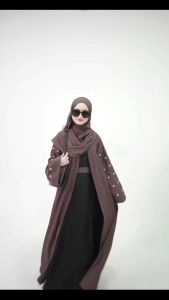 COD Jameela Abaya Crinkle AIrflow Bordir Dress Wanita Terbaru 2024 Viral Baju Muslim Wanita Modern