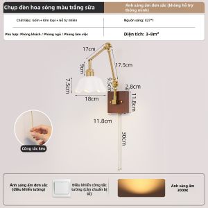 SHIGUANGSUIDAO | Đèn Tường Kiểu Cổ Điển Có Thể Điều Chỉnh