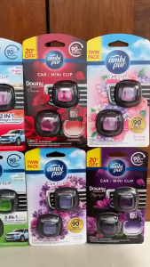 แพคสุดคุ้มAmbiPur Car Mini Series Air Freshener แอมบิเพอร์คาร์มินิ น้ำหอมปรับอากาศ  2.2ml