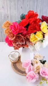 Mawar Artificial 5 Cabang/Bunga Buket/Bunga Hias Dekorasi (NK-263)