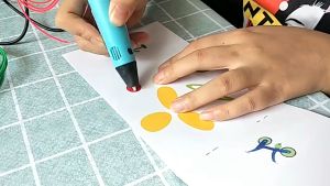 9M 3D Printing Pen Graffiti Drawing Painting Pens Adjustable Temperature PLA Filament Educational Toy