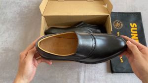 Giày Tây Nam Da Bò Cao Cấp SUNPOLO MU3103 (Đen)