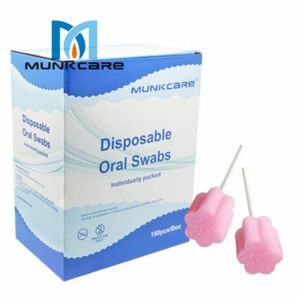 Disposable Oral Care Cleaning Sponge Sticks Children Speech Rehabilitation Training Tools Packaged Personal Hygiene Products