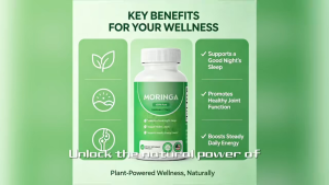 Pure Moringa Capsules Natural Supplement for Sleep Joint Health & Energy 60ct