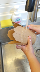 ยกลัง 500 ใบ สีน้ำตาลผิวมัน Noodle Box กล่องหมี่ไก่ฉีก ขนาด 26 ออนซ์