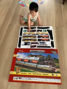 kereta api jumbo atau clasic lokomotif miniatur kereta