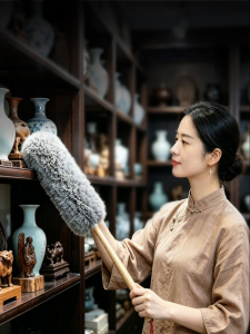 DINGQING | Soft Static Adhesion Dusting Duster For Sensitive Surfaces