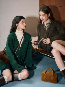 KUHNMARVIN | Áo Cardigan Knit Chất Liệu Vintage