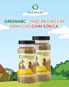 Cám Chim Sơn Ca GREENABC – Chim dưỡng dùng loại hằng ngày cho chim mượt lông phong dộ dùng loại bổ sung – Hộp 280g