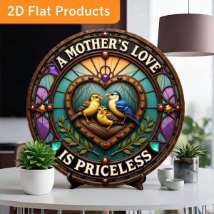 CIFBUY Vintage Aluminum Wall Art Waterproof Metal Sign Durable Decor For Home Living Room Cafe Bar Office