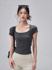 Slim Elastic Yoga Top Summer