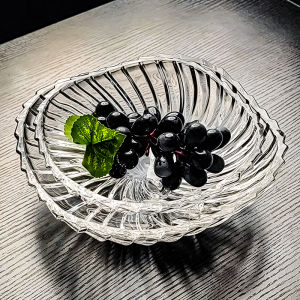 Delicate Square Crystal Glass Fruit Tray High End Luxury Home Use Premium Quality Elegant European Style General Purpose Dishware