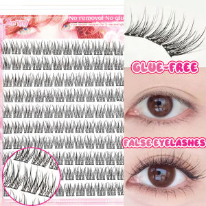 Daily Lash Win: Korean-Style False Lash Extension Kit with 120 Self-Adhesive Clusters – Soft Natural & Ready in Seconds!