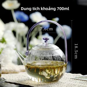 JISU | Bình Trà Pha Lọc Nước Nhiệt Đới Bằng Kính