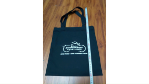 Túi vải bố Castrol SuperBike Fest 2026 màu đen loại dày 35x8x38 cm