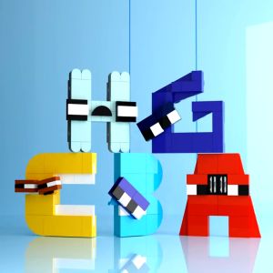 Lego Alfabet Education Bricks Toys For Children Mainan Balok Monster Huruf Abjad