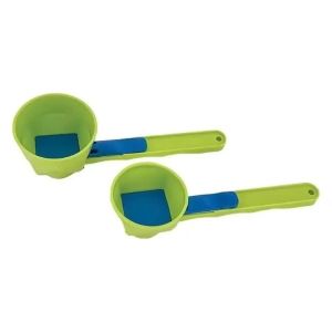 1/2pc Muỗng Đong Bột Protein Có Phễu Trượt Bằng Nhựa PP Bền Bỉ Dụng Cụ Nhà Bếp Dùng Cho Sữa & Thực Phẩm Bổ Sung Muỗng Đo Lường Không Bị Bẩn