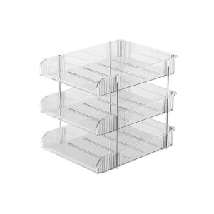 Giá Để Đồ Bằng Acrylic Đơn Giản Có Thể Tháo Rời Để Lưu Trữ Tài Liệu Trên Bàn Làm Việc Trong Văn Phòng Giá Để Sách Đa Năng