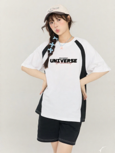 Gbiaior | Retro American Design Letter Print T Shirt Women