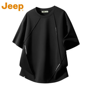 Jeep | Spliced Design Casual Short Sleeve Tee Shirt