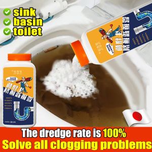 Melo home 500G Sink Drainage Clogged Remover Pipe Dredging Agent Toilet Bowl Clog Remover Sink Toilet Clogged Remover  Sink Remover Strong Dredge For Floor drains sinks toilets bathtubs ect.