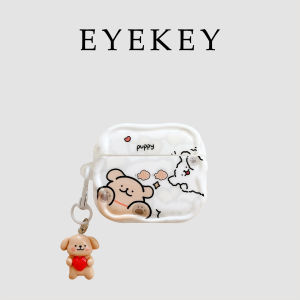 Cute Cartoon Heart Doggies Wireless Bluetooth Earphone Case Couple Style Airpodspro3 Airpods4 Protective Cover Eyekey Ins