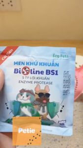 HŨ 600G Men khử khuẩn và khử mùi men BIOLINE BS1 ECOPETS diệt mầm bệnh trong cát mèo Bảo vệ boss và sen