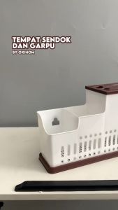 Oxihom Tempat Pengering Sendok Garpu Pisau Sumpit Dapur Drain Holder