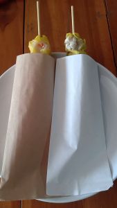 PG1201 ซองบรรจุภัณฑ์อาหาร อาหารบาร์บีคิว ลูกชิ้น ฮอทดอก บาแกตต์ ปาท่องโก๋ตัวยาว กระดาษคราฟท์เคลือบมัน