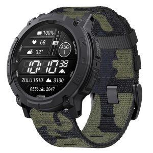 Rugged tactical camouflage nylon strapfor Garmin Instinct 2/2X/3 strap 45mm 50mmfor Instinct Solar/tide/Esports/Tactical Bands