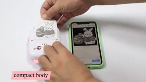 Mini Portable Thermal Printer Paper Photo Pocket Thermal Printer 57 mm Printing Wireless Bluetooth