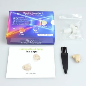 Máy Trợ Thính Trong Tai Vô Hình Dành Cho Người Lớn Người Già Và Trẻ Em - Thiết Kế Siêu Nhỏ Mở Tần Số Rộng Không Gây Tiếng Ồn Giúp Bảo Vệ Thính Lực