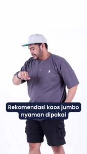 Kaos Pria Jumbo Katun Combed 24s Premium Big Size XXL XXXL 4XL 5XL 6XL 7XL