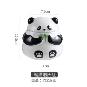 Creative Ceramic Panda Tissue Box Display Piece Living Room Coffee Table Bedroom High Aesthetic Value Cute Tissue Box