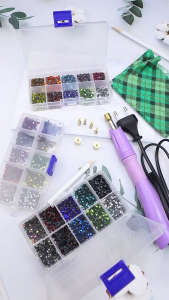 COMBO BỘ DỤNG CỤ ĐÍNH ĐÁ BẰNG NHIỆT TRÊN VẢI may mặc