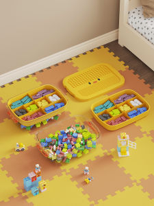 Childrens Toy Brick Storage Box Small Particle Lego Sorting Classification Storage Bin Partitioned Organizer Plastic Container