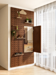 BEIQIVI | Custom Full Length Mirror with Holes Board Wall Rack