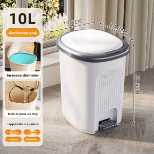 MEIZHUFU | High-Quality Step Pedal Trash Can