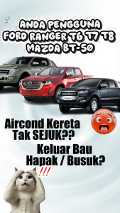 BREATH Ford Ranger T6 T7 T8 / Mazda BT-50 BT50 Interior Cabin Air Filter Aircond Penapis Udara AB39-19N619-AB