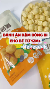 [HÀNG AIR] BÁNH BỎNG VIÊN BI NHIỀU VỊ BEBECOOK - BÁNH ĂN DẶM HỮU CƠ CHO BẼ TỪ 12M+