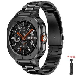 Bộ Phụ Kiện Thép Không Gỉ Dành Cho Samsung Galaxy Watch 8 Ultra 2025 Vỏ Kim Loại Chống Rơi Dây Đeo Tương Thích Với Galaxy Watch 7 Ultra 47mm