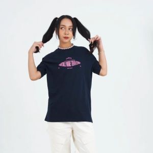 3Second Kaos Wanita Lengan Pendek Katun Atasan Casual OL-C100424