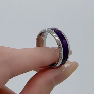 Nicedays🍒Cincin Baja Titanium Pria Cincin Gaya Hip-hop Cincin Mewah Trendi