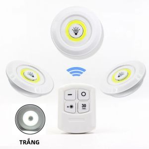 Đèn LED Siêu Sáng 3W COB Dưới Tủ Đèn Điều Khiển Từ Xa Không Dây Có Thể Điều Chỉnh Độ Sáng Đèn Ngủ Cho Tủ Quần Áo Phòng Ngủ Tủ Quần Áo Nhà Bếp