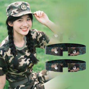 LINGMIAO | Military Training Belt for Women Camouflage Elastic