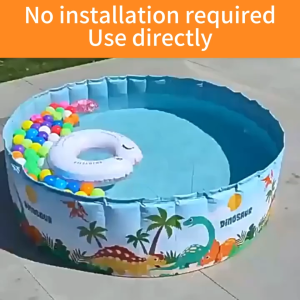 Kids Foldable Swimming Pool Non-Inflatable Family Pool Indoor & Outdoor Multipurpose Ball Pool
