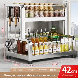 B&W | Stainless Steel Multi-functional Kitchen Shelf Organizer