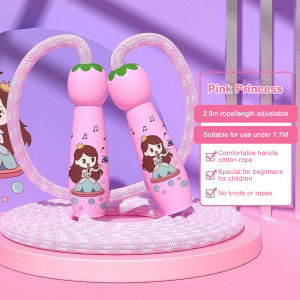 Cartoon 2.8M Training Jump Rope Exercise For Children Skipping Ropes Cotton Rope Adjustable Jump Rope PrimaryAcc
