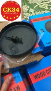 Mũi khoan khoét trần thạch cao gỗ mềm lắp đèn trần cỡ lớn 150mm-210mm chuyên dụng